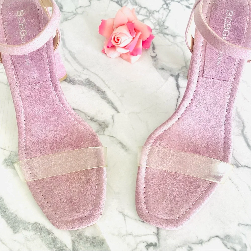 💕Pretty Purple PVC Heels SZ 8.5 - Picture 3 of 13